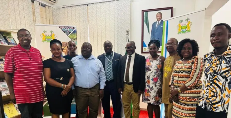 NSTIC, Sierra Leone makes courtesy visit on the Sierra Leone High Commission in Ghana