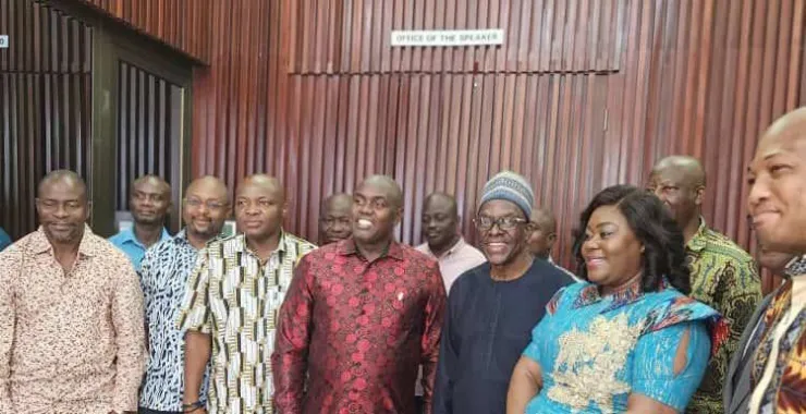 Speaker Segepoh Thomas meets Ghanaian counterpart