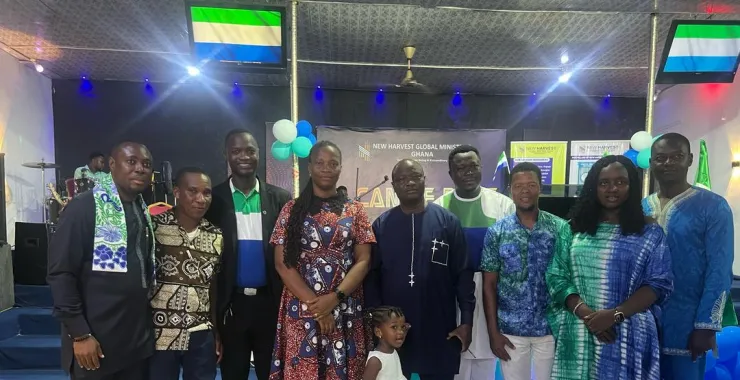 Cross section of staff of SLHC and Sierra Leonean Pastors