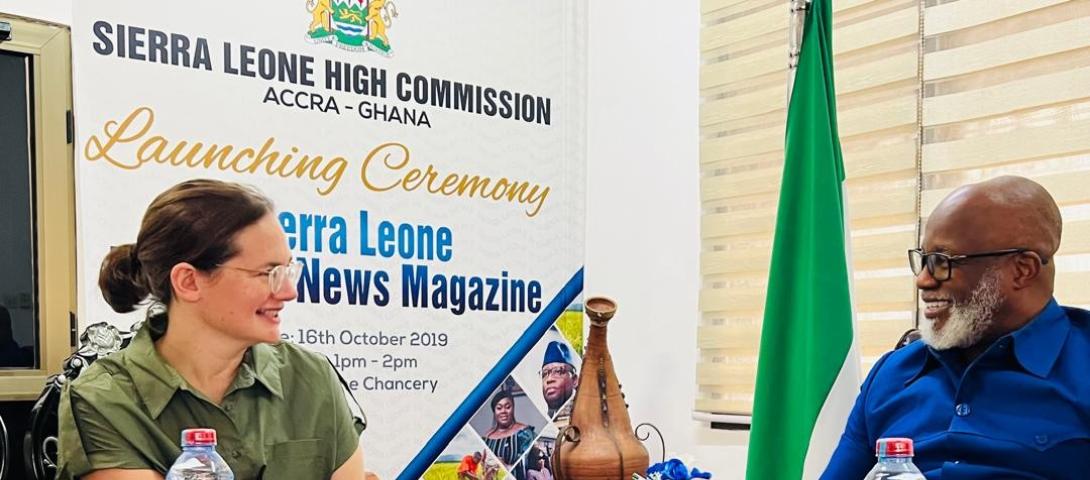 H.E Mohamed Hassan Kaisamba & Her Excellency Keara Shaw